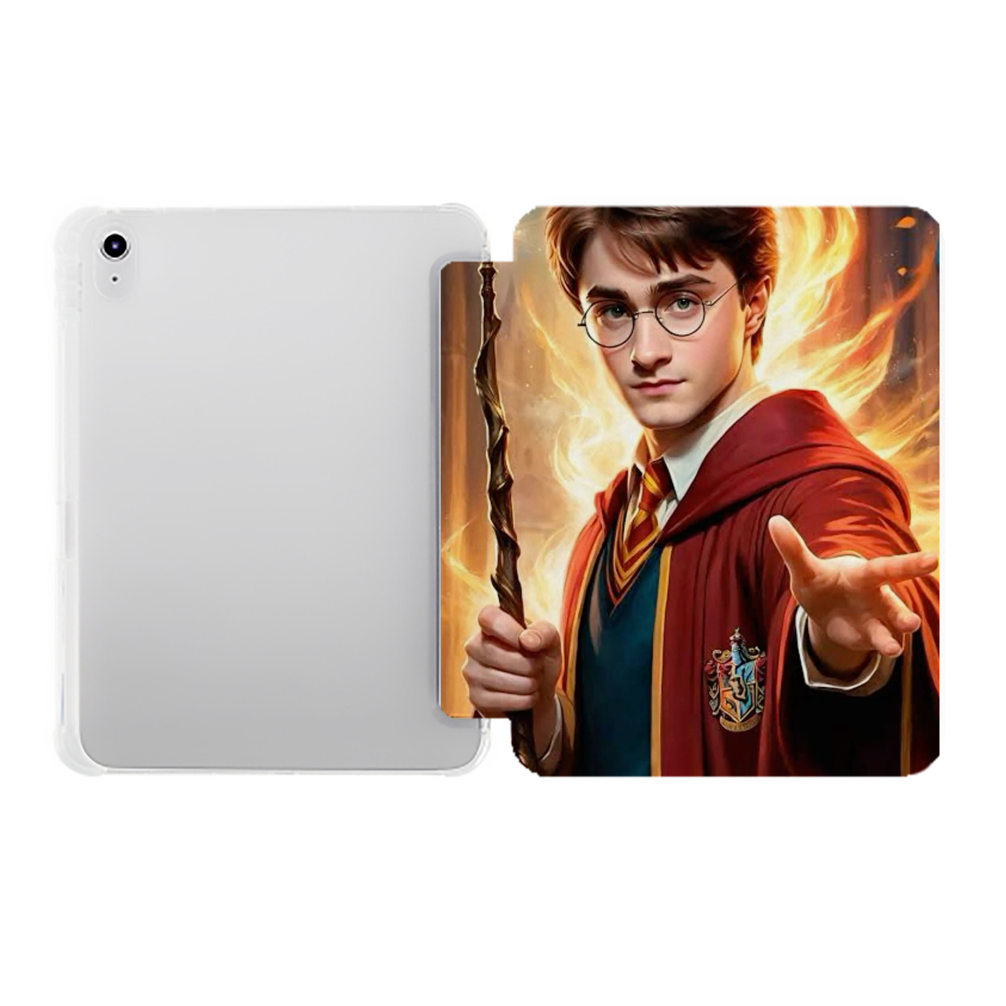 （画像用） Harry Potter ハリー・ポッターシリーズ IPad ケース ペン収納付き 三つ折りスタンド PUレザー×シリコン 対応機種9.5/10.5/10.9インチ